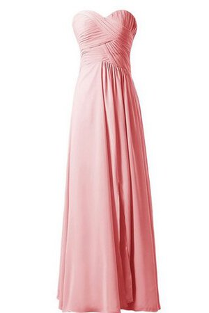 A-Line Ärmelloses Herz-Ausschnitt bodenlanges schick Brautjungfernkleid - Bild 13