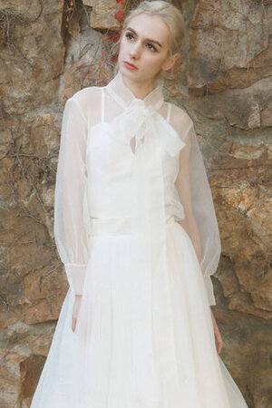Robe de mariée joli en satin extensible sage naturel longue - Photo 6