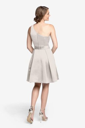 Plissiertes Ein Schulter mini Brautjungfernkleid - Bild 23