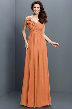 Robe demoiselle d'honneur plissage longue jusqu'au sol de col en v avec chiffon - Photo 20