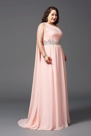 Robe de bal officiel avec chiffon avec sans manches lache avec zip - Photo 5