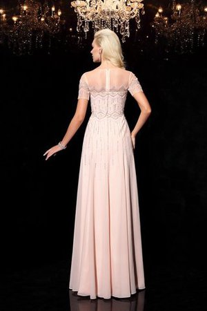 Robe de bal longue naturel jusqu'au sol fermeutre eclair avec chiffon - Photo 2