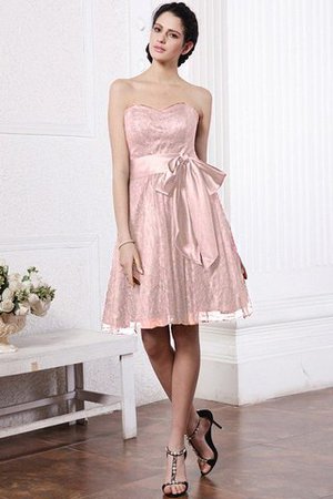 Vestido de Dama de Honor de Corte princesa de Corte-A de Escote Corazón con Cintas - Foto 20