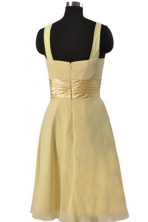 Ärmelloses A-Linie stilvolles kurzes Brautjungfernkleid aus Chiffon - Bild 3