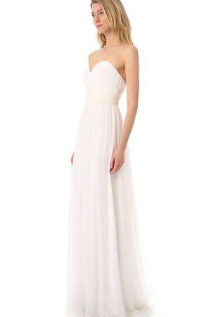 Robe de mariée décontracté avec chiffon avec sans manches ceinture au bord de la mer - Photo 3