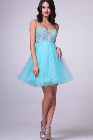 Robe de graduation plissé nature mode en tulle fermeutre eclair - Photo 2