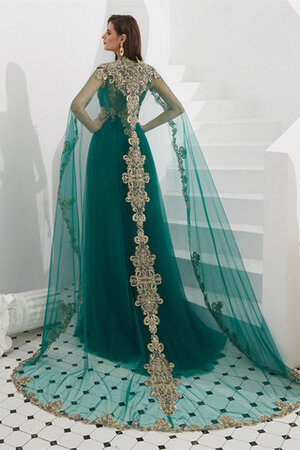Verlockend Satin Stilvolles Bodenlanges Ballkleid mit Kristall - Bild 2
