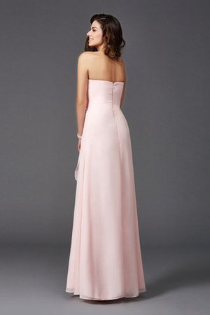 Empire Taille Herz-Ausschnitt Chiffon Ärmelloses Anständiges Brautjungfernkleid - Bild 30