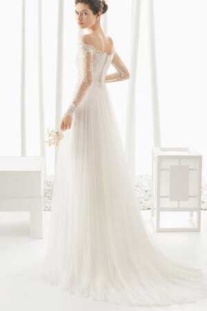 Abito da Sposa Romantico A-Line in Pizzo a riva in Tulle in pizzo - Foto 3