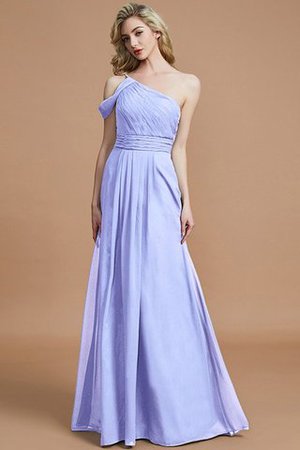 A-Linie Ein Schulterfreies Prinzessin Bodenlanges Brautjungfernkleid aus Chiffon - Bild 21