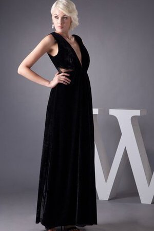 Vestido de Noche de Corte Recto de Plisado de Sin mangas de Espalda con ojo de cerradura - Foto 7