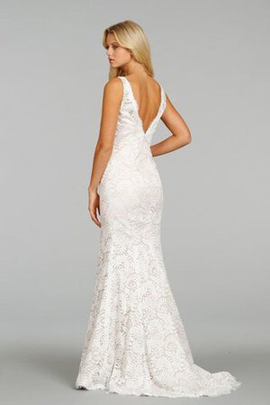 Abito da Sposa in Pizzo in pizzo Semplice retro Elegante Senza Maniche - Foto 4