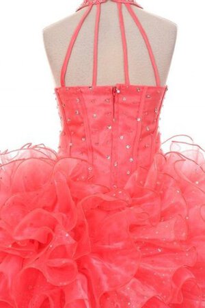 Robe de cortège enfant eclaté de dos nu jusqu'au sol de tour de ceinture empire de lotus - Photo 4