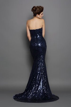 Meerjungfrau Stil Herz-Ausschnitt Ärmelloses Sexy Ballkleid mit Reißverschluss - Bild 2