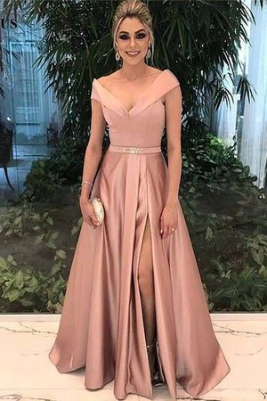 Vestido de Fiesta de Corte-A de Fajas de De moda de Hasta el suelo - Foto 1