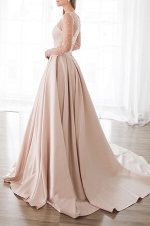 Abito da sposa a terra oscillare a sala scintillante lungo a-line - Foto 3
