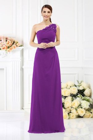 One Schulter Enges Ärmelloses Anständiges Brautjungfernkleid mit Reißverschluss - Bild 10