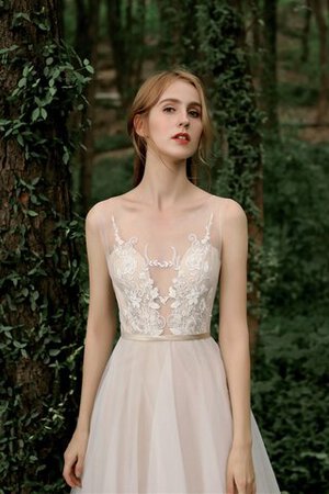 Robe de mariée v encolure fermeutre eclair avec bouton divin moderne - Photo 8
