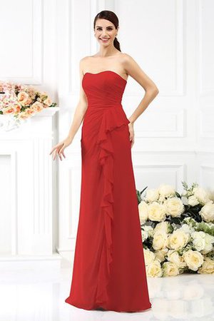 Trägerloser Ausschnitt Ärmelloses Prinzessin Empire Taille Anständiges Brautjungfernkleid - Bild 23