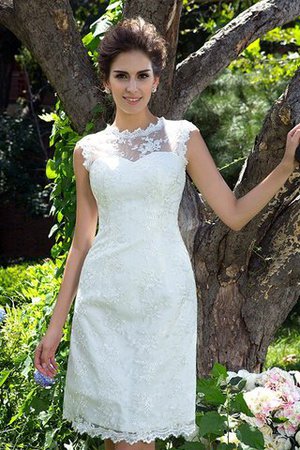 Robe de mariée bref naturel a-ligne de princesse fermeutre eclair - Photo 5