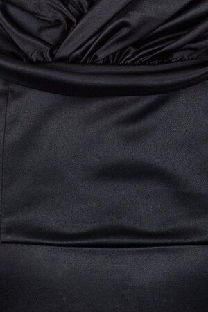 A Linie Satin Reißverschluss knielanges Cocktailkleid mit gekappten Ärmeln mit Empire Taille - Bild 3