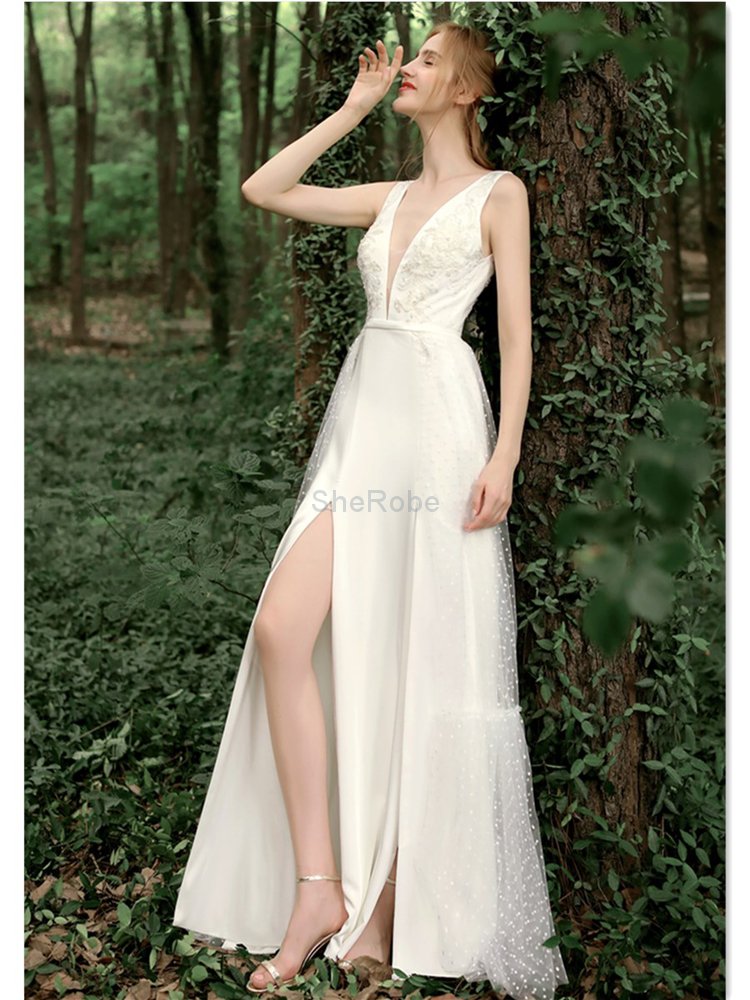 Umwerfend Sittsames Sexy Brautkleid mit Reißverschluss mit Bordüre