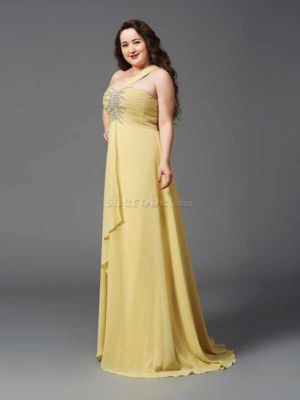Prinzessin Empire Taille Sweep train Chiffon Ballkleid mit Reißverschluss - Bild 4