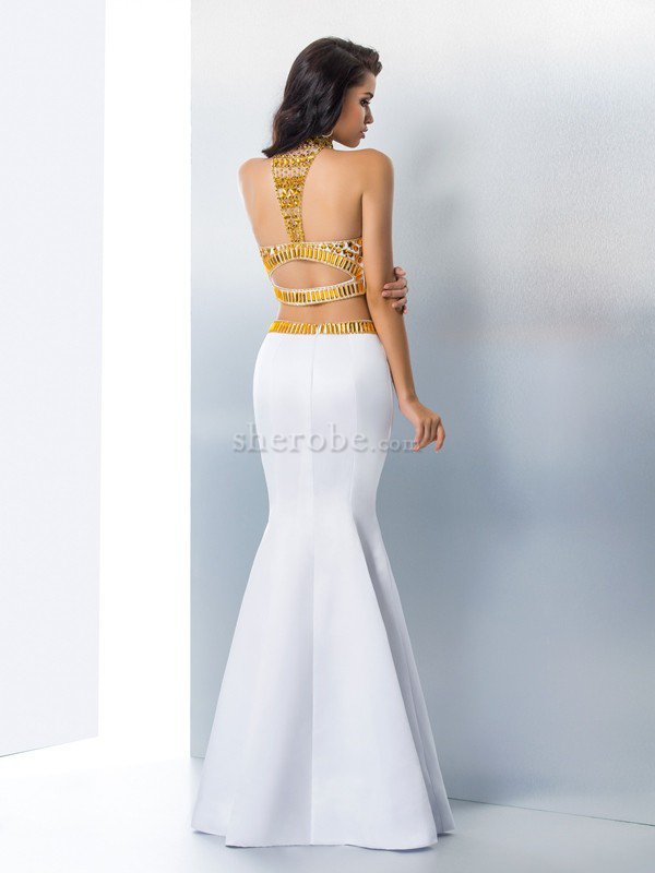 Robe de bal longue elevé longueur au ras du sol 2 pice avec perle - Photo 2
